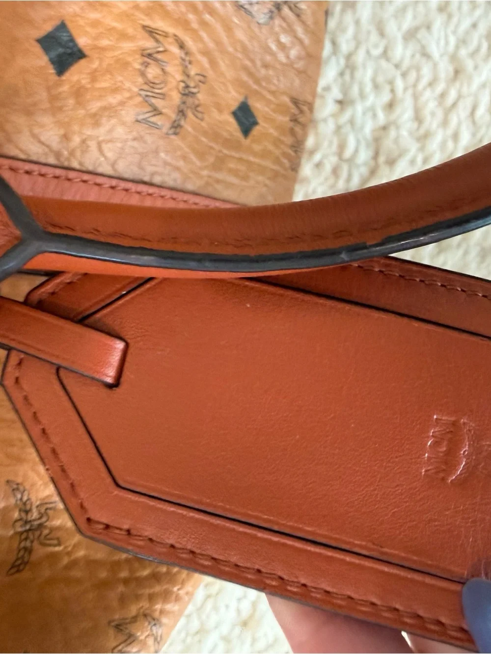 MCM Cognac Visetos Weekender Duffle Bag ✨ Luxury Travel Carry On Boston Bag